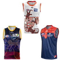 Australian AFL Lions Aboriginal Version Vest Sleeveless Rugby Clothes Tear-Resistant Sweatshirt Mens RugbyJersey
