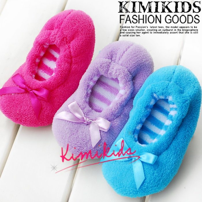 Pantoufles enfants en suède KIMI KIDS pour hiver - Ref 1009900 Image 17
