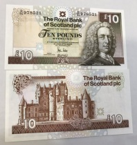 Scotland 2010 10 pound banknote Curly series European banknotes