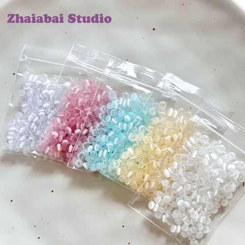 Комплект, матовый пончик, браслет ручной работы с бусинами, аксессуар, кошачий глаз, «сделай сам»