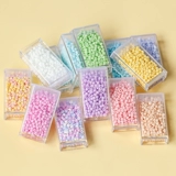 Матовый стеклянный браслет из бисера, браслет из бусин, ожерелье, кольцо, бусины, украшение-шарик, 3mm