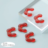 Один кусочек красного цветка