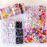 Акриловые бусины с буквами, браслет из бисера ручной работы, набор материалов, ожерелье, аксессуар с аксессуарами, английские буквы, «сделай сам»