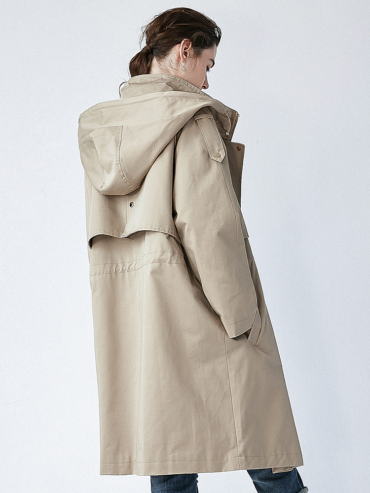 Trench pour femme HAINI  HENNY en Coton en Coton - Ref 3227439 Image 4