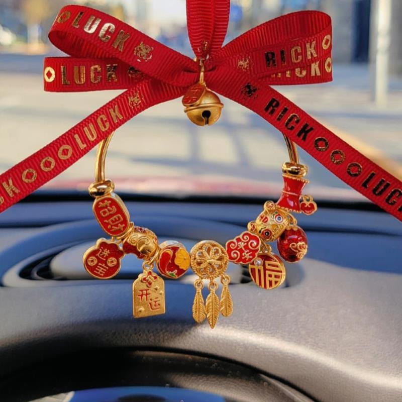 Applicable to Mercedes-Benz BMW Audi car pendant zodiac tiger car interior decoration high-end lucky good luck pendant