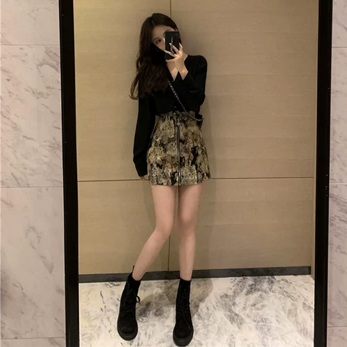 Летняя осенняя брендовая юбка для матери и ребенка, с вышивкой, с акцентом на бедрах, 2021 года, А-силуэт