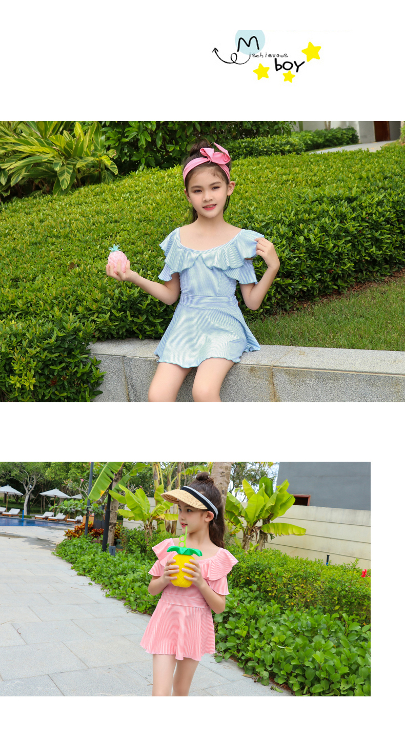 Đồ bơi bé gái 2019 trẻ em mới chia bé gái áo tắm công chúa áo tắm trẻ em Hàn Quốc - Bộ đồ bơi của Kid do boi cho be