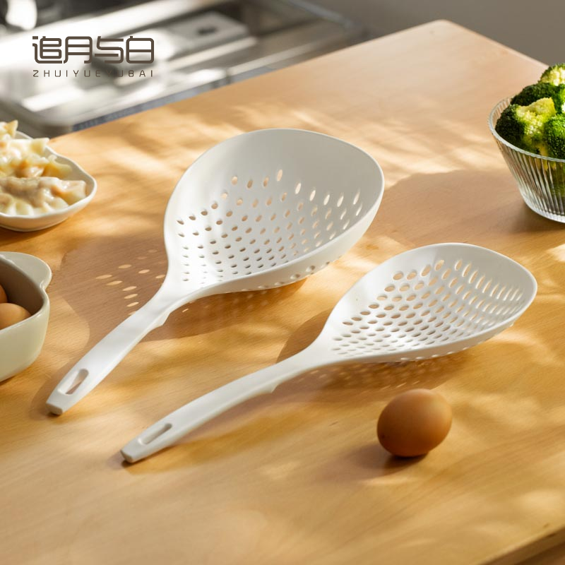 Japan-style domestic high temperature resistant mixed surface round leaking spoon kitchen with water mesh screen water dumplings wonton Fence Drain Filter Spoon