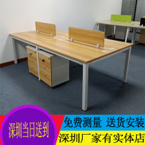 Office furniture desk 4 6 people double face-to-face staff office table and chair combination simple modern computer