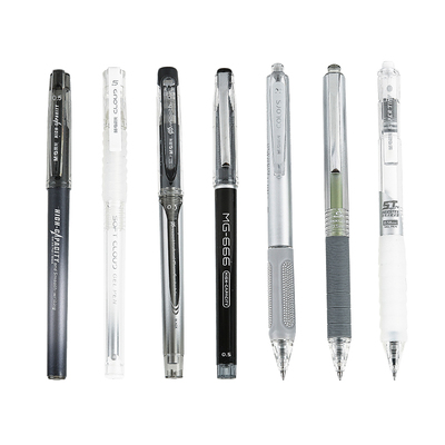 晨光文具中性笔 作业刷题7支笔系列学生考试套装黑科技大容量0.5子弹头全针管ST按动速干水性笔直液式走珠笔