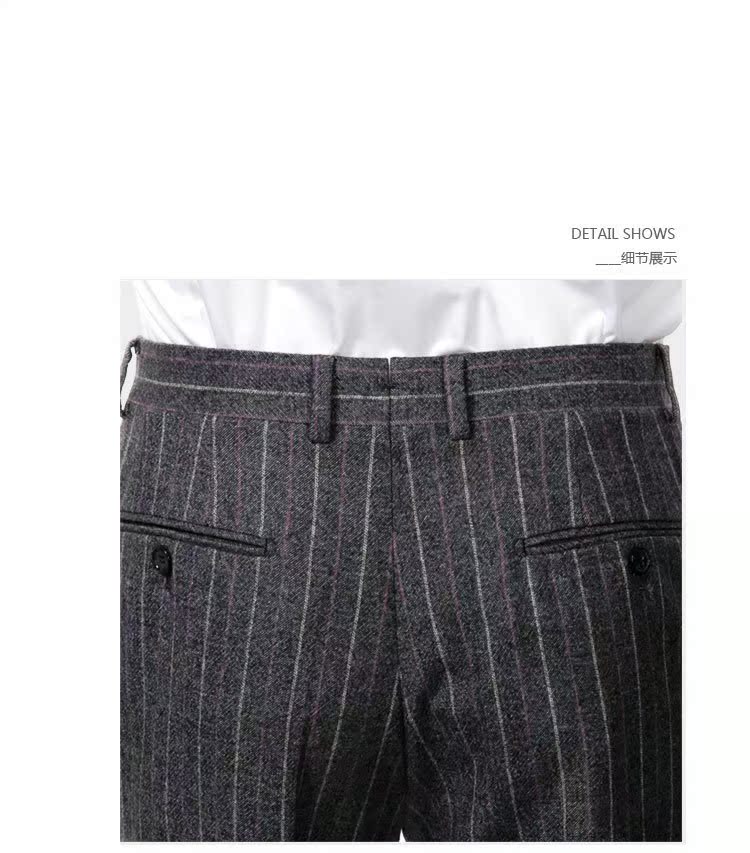 Zhuang Ji quần nam kinh doanh bình thường len phù hợp với quần trung niên tiệc quần quần cashmere quần nam quần dài nam đẹp