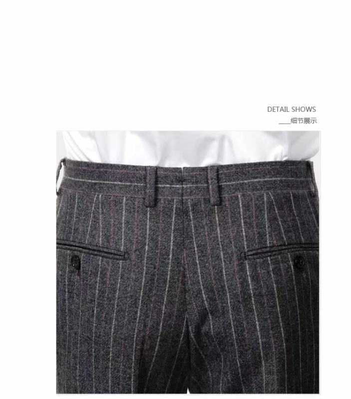 Zhuang Ji quần nam kinh doanh bình thường len phù hợp với quần trung niên tiệc quần quần cashmere quần nam