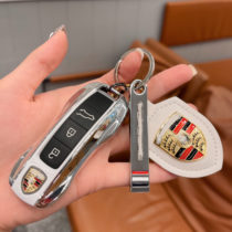 Fight white Porsche key shell new Cayenne taycan911 Panamera Coupe718macan key case