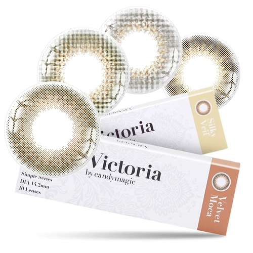 Японская виктория Виктория Контактные линзы ежедневно бросают коробку 10 малых цветных контактных линз