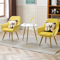 Nordic modern minimalist living room bedroom balcony casual dining chair backrest single lazy single sofa chair