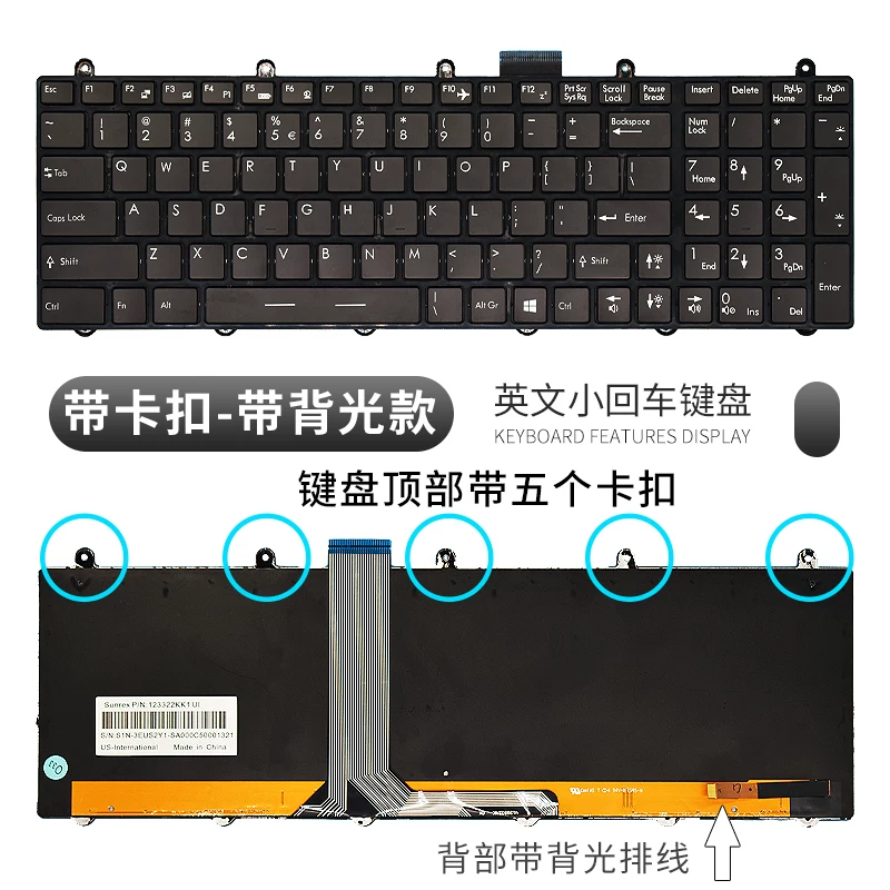 Подходит MSI MS-16GA/GF/GD/GD/GB GE60 GE70 GT60 1757 1762 клавиатура CR61