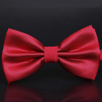 British bow tie male dress wedding groom groom best man boy girl student wedding red bow man Black