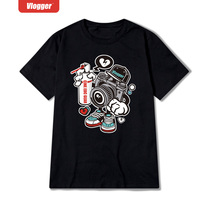 Hip hop pure cotton pure color lovers short sleeve undershirt T-shirt white men and women Compassionate Pure Black Half Sleeves Clothes Tide Blouse