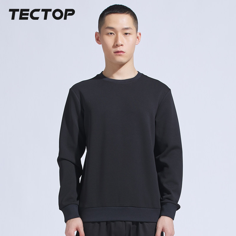 TECTOP explores outdoor spring collar cover for men's leisure and breathable heating pure color coat