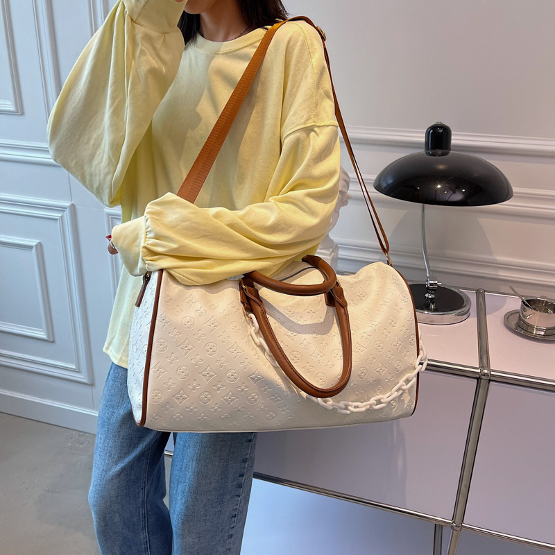 Luggage Bag Woman Light Large Capacity Waterproof PU Cortical Tide Card Tourclothing Clothes Carry-on Bag Travel Containing Bag