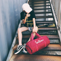 Fitness bag Womens sports bag Training bag Duffel bag Short trip bag portable yoga bag Mens shoulder bag Cylinder bag