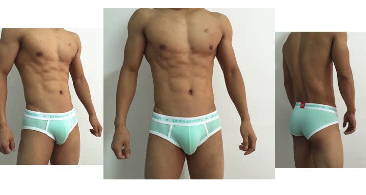 Quần lót nam thấp eo tam giác Quần lót đồng bằng trắng tinh khiết Sexy liền mạch xà cạp nam trung học Học sinh quần đơn giản thoáng khí quần lót nam cotton