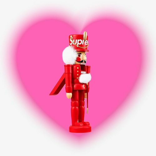 Tide Brand Supreme Walnut Chuck Doll замедляет рождественский подарок 19fw Щелкунчик Pure Original