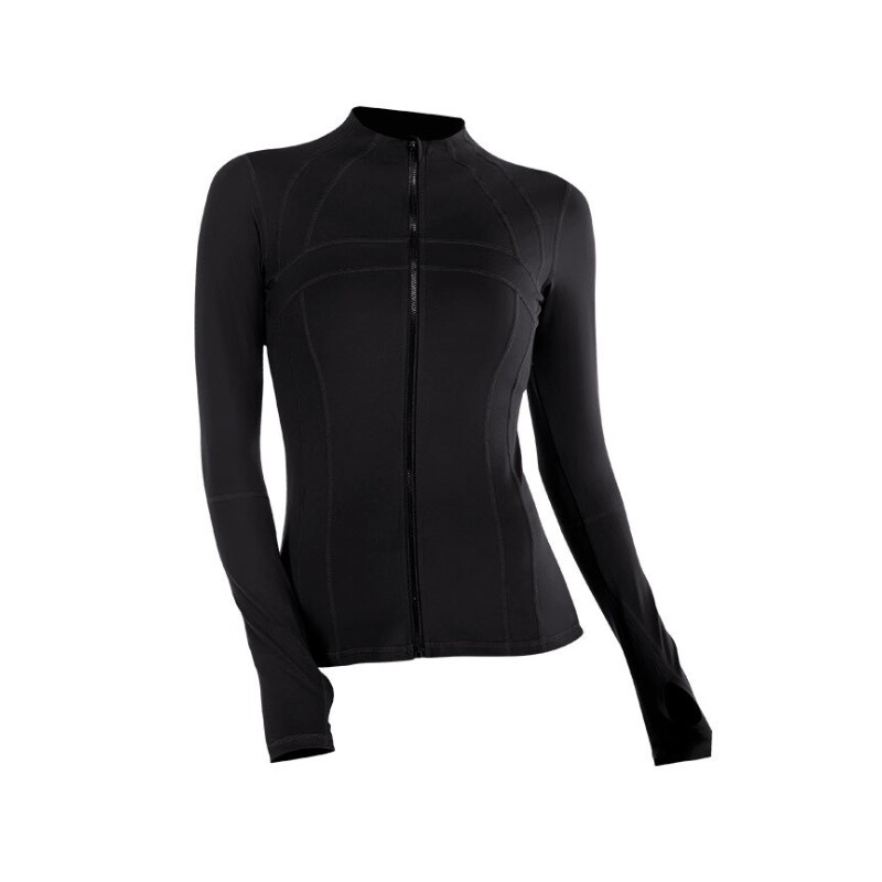 Flower Color Discount JW024 Sport jacket Women Tight Elastic Fitness clothes Running training jacket Long sleeves Liveneck collar