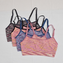 Color discount BVD satin dyed sports bra adjustable shoulder strap shockproof quick-drying yoga underwear running training bra