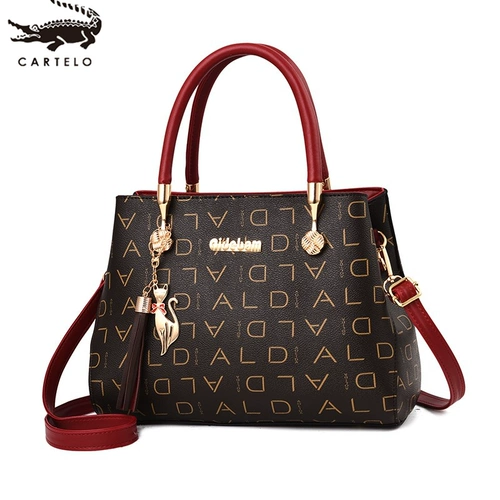 Модная вместительная и большая сумка для матери, из натуральной кожи