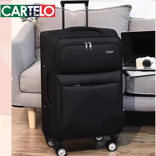 Вместительный и большой прочный чемодан, 24 дюймов, ткань оксфорд, увеличенная толщина