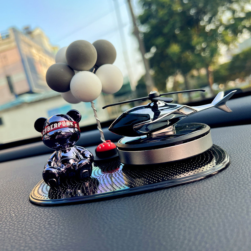 Bmw Audi Car Fragrance Car Air Freshener Solar-Powered Airplane Bear Ornament In-Car Odor Removal Long-Lasting Light Fragrance