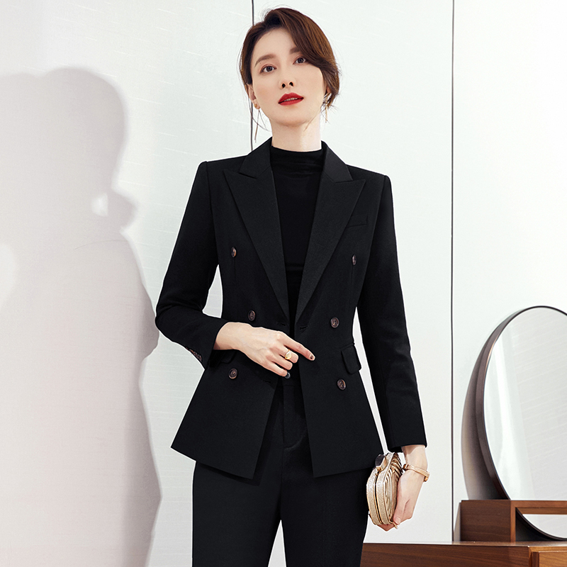 Autumn Professional Suit Set for Women, High-End Elegant Commuter Interview Suit Jacket, Business Finance White-Collar Workwear Autumn Professional Suit Set for Women, High-End Elegant Commuter Interview Suit Jacket, Business Finance White-Collar Workwear