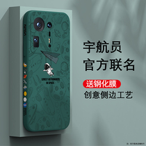 Xiaomi mix4 Mobile Phone Shell Astronaut mix4 Tide Card Men And Womens Lens All-bag Anti-Fall MIX4 Protective Sheath Ultra Slim New Pint Xiaomi mix4 Liquid Silicone Frosted