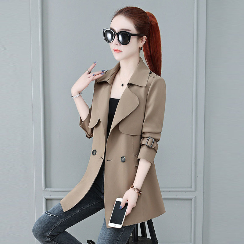 Small guy dress short coat spring and autumn broad lady high-end ocean high-end lady mom