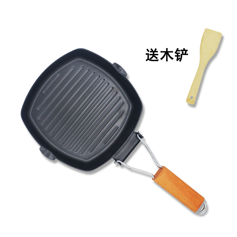 Portable wild frying pan outdoor pot camping camping cookware self-driving picnic pan artifact fried steak egg