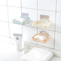 Soap rack Drain soap box shelf Toilet free hole tray Bathroom creative suction cup soap box Wall-mounted