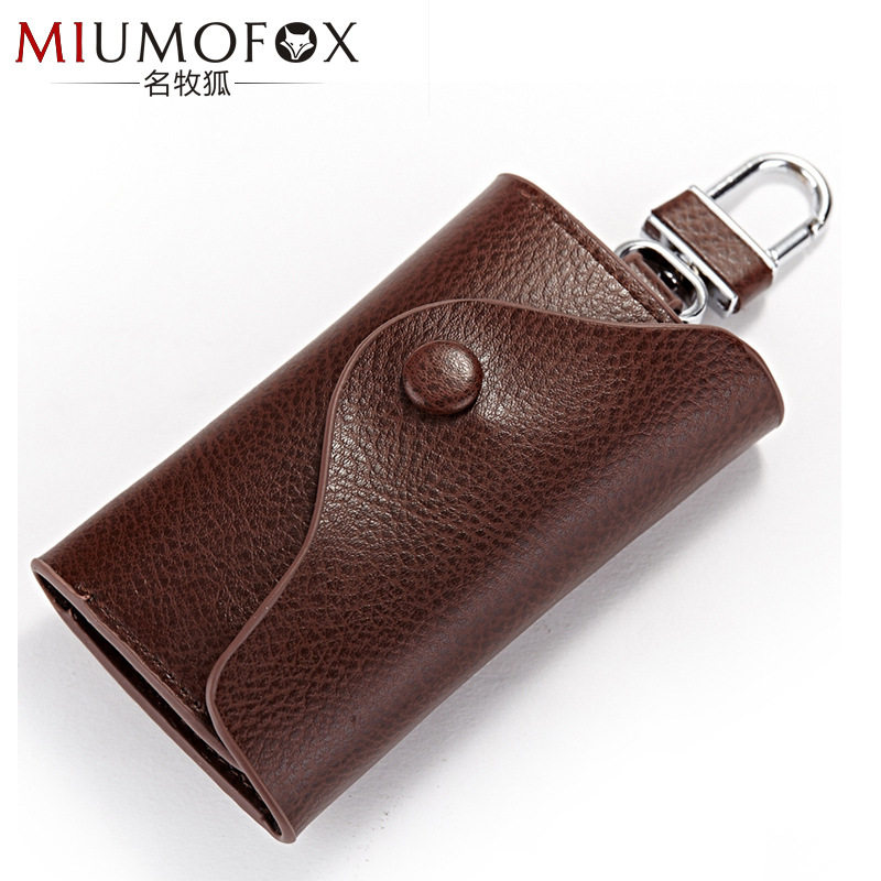 Home Use Key Pack Zero Money Card Pack for men and women Bull Leather Hung Waist Key Bag Multifunction Small Key key Buckle Bag Tide