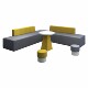 Office creative sofa training rest early education leisure card seat reception reception coffee table combination simple and modern