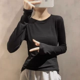 Сиреневая маска для лица, осенний легкий и тонкий мягкий приятный телу лонгслив, облегающий крой