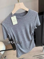 Серый [облегающий крой/сладкий и пикантный/прикрывает живот/трусики/толстовка/милый/модный/сладкий и пряный стиль/милый крутой стиль/толстая сестра/супер фея/прикрывает телесное тело/подплечники/костюм/девушка/европейский и американский стиль/белое тело/сплошной цвет]