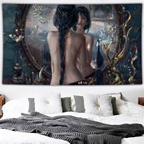 Tide brand Wall cloth background wall decoration room layout bedside painting wall hanging cloth background cloth bedroom men and women tide