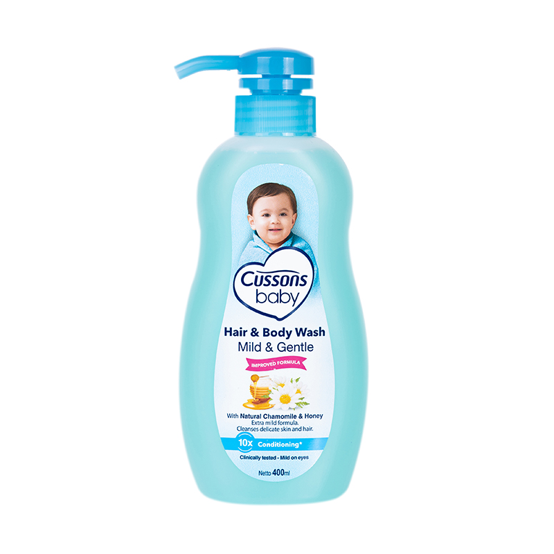 Indonesian imports add letter to baby wash body wash body wash 2-1 400ml