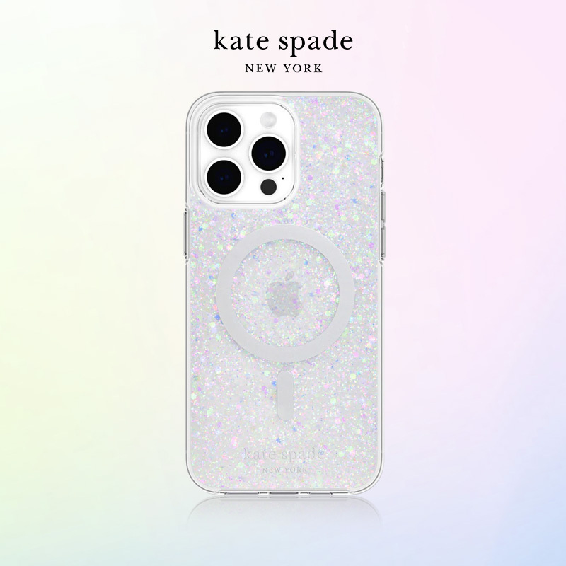 Kate Spade Gemstone Laser Phone Case for Apple 16 Protective Cover Suitable for iPhone 16 Pro Phone Case Apple 16P Case Shockproof Pro Magnetic ins Full Cover Printed Case