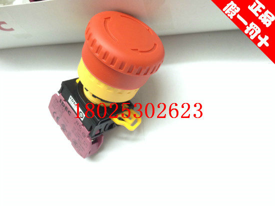 New original dress IDEC and Quan 22mm emergency stop button switch YW1B-V4E01R stop button YW-E01