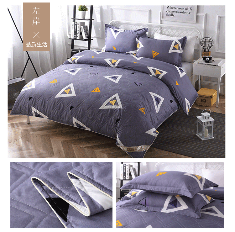 Quilt bộ sinh viên nội dung đơn nữ ký túc xá Đại học cho trẻ em bông đôi giường 2.0m dày mùa đông nước ấm máy giặt - Quilt Covers 	ruột chăn phao	