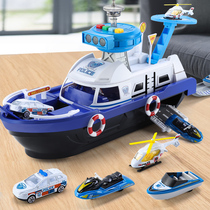 Childrens toy car boat model fire police car Intelligence development 3-4-6 years old gift 8 three four five weeks puzzle boy