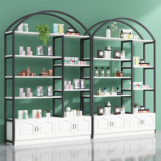 Cosmetics display cabinet beauty salon skin care barber shop product display cabinet table shelf display rack mother and baby store shelf