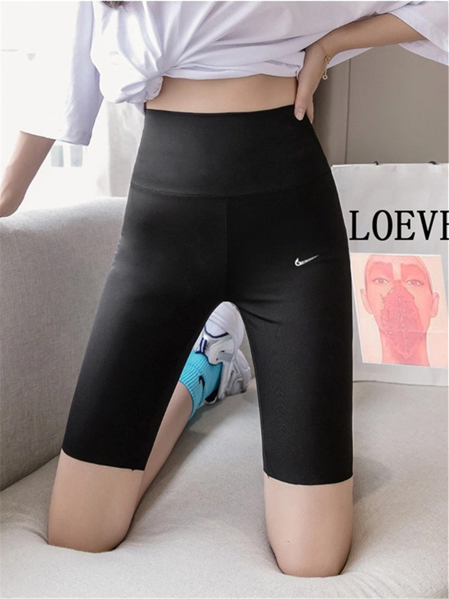 50% shark inside lap pants woman outside wearing 2022 Summer new shorts Elastic Yoga Sports Pants Riding Pants