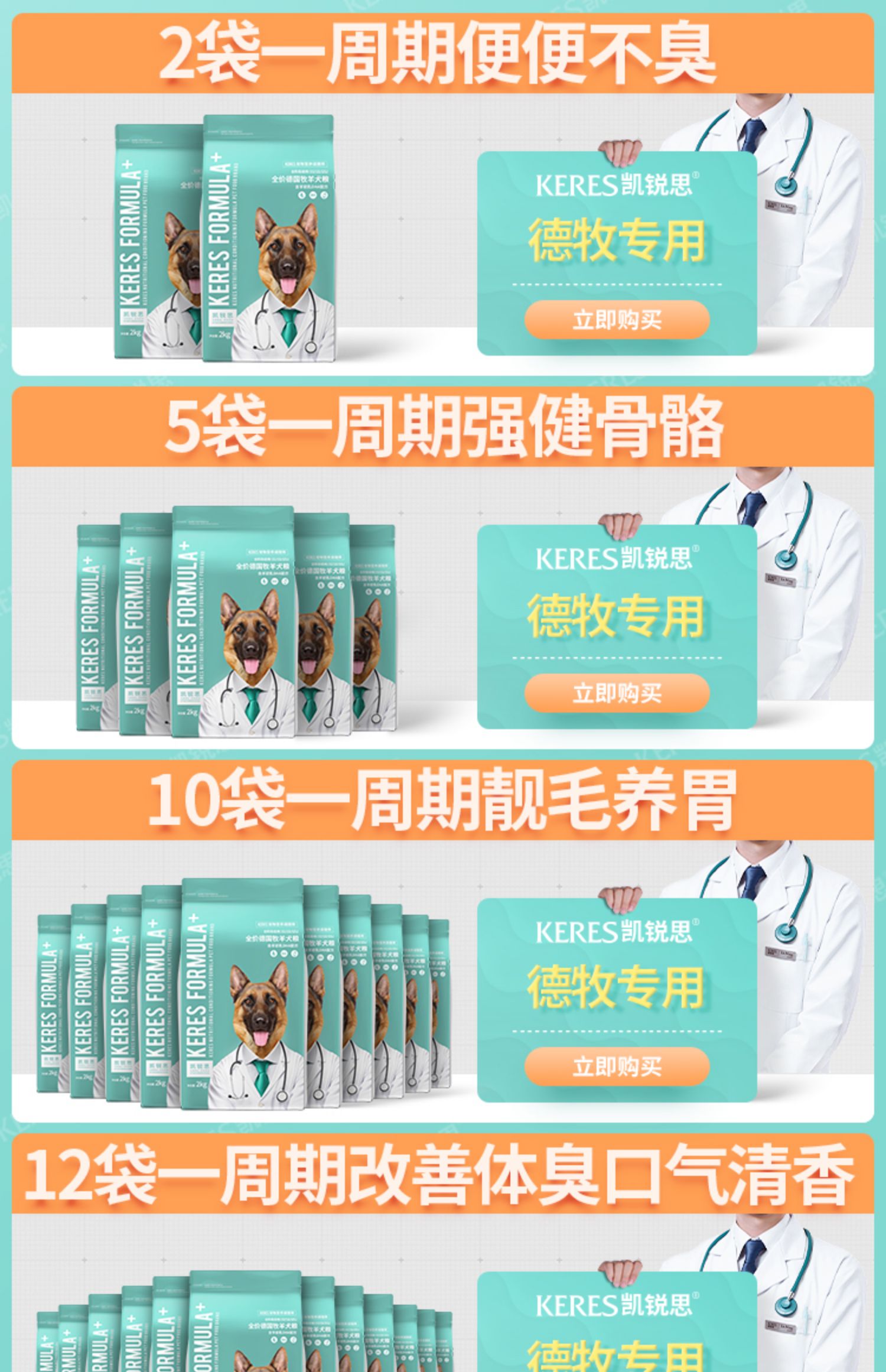 Thức ăn cho chó Demu chó con đặc biệt chó trưởng thành chó lớn lưng đen chó cảnh sát chó sói chó chăn cừu Đức dành riêng cho vết rách 40 kg - Chó Staples thức ăn cho chó phốc